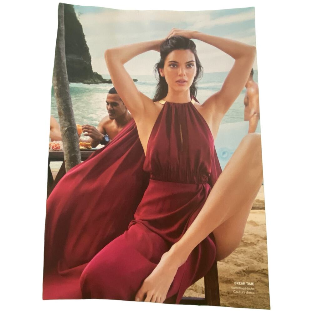 Kendall Jenner in Haute Couture Miu Miu Magazine Print Summer 2024 Frame Ready